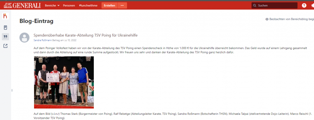 spende blog